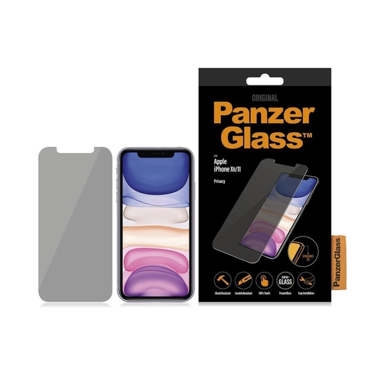PanzerGlass P2662 Skjermbeskytter iPhone XR/11 i gruppen SMARTTELEFON & NETTBRETT / Mobilbeskyttelse / Apple / iPhone 11 / Skjermbeskyttelse hos TP E-commerce Nordic AB (A15488)