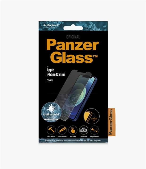 PanzerGlass P2707 Skjermbeskytter iPhone 12 Mini i gruppen SMARTTELEFON & NETTBRETT / Mobilbeskyttelse / Apple / iPhone 12 Mini / Skjermbeskyttelse hos TP E-commerce Nordic AB (A15490)