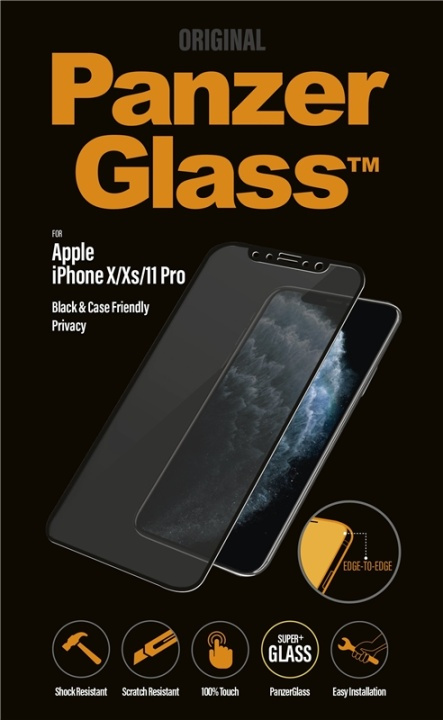 PanzerGlass P2664 Skjermbeskytter iPhone X/XS/11 Pro i gruppen SMARTTELEFON & NETTBRETT / Mobilbeskyttelse / Apple / iPhone X/XS / Skjermbeskyttelse hos TP E-commerce Nordic AB (A15491)