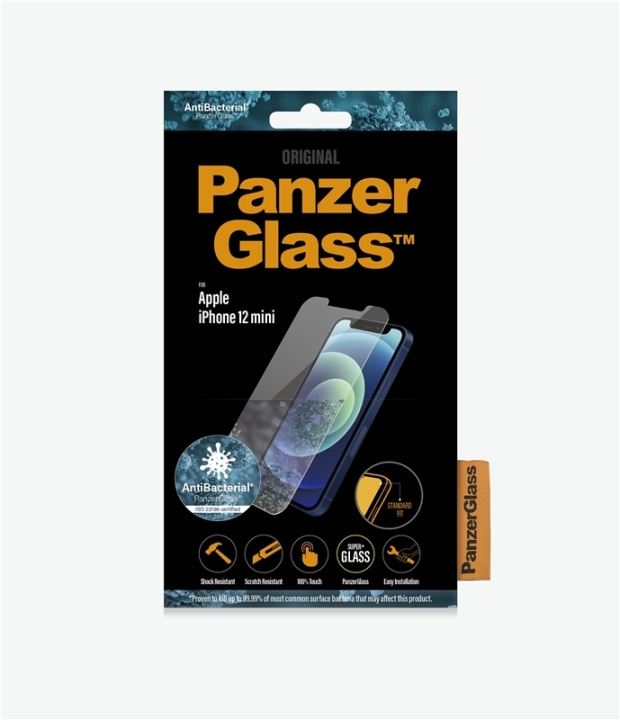 PanzerGlass 2707 Genomskinligt skärmskydd till iPhone 12 mini 1 styck i gruppen SMARTTELEFON & NETTBRETT / Mobilbeskyttelse / Apple / iPhone 12 Mini / Skjermbeskyttelse hos TP E-commerce Nordic AB (A15499)