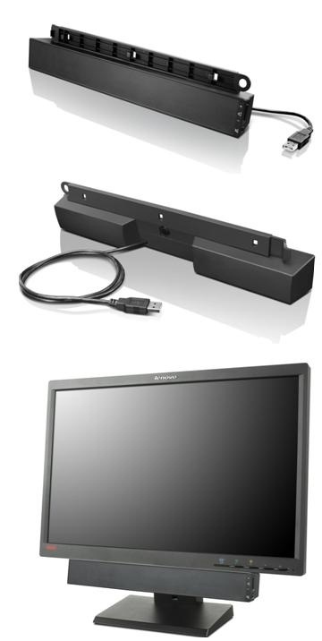 Lenovo USB Soundbar Black 2.0 kanaler 2,5 W i gruppen Elektronikk / Lyd & Bilde / Hjemmekino, HiFi og bærbar / Soundbars hos TP E-commerce Nordic AB (A15511)