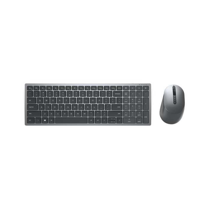 DELL KM7120W tangentbord Trådlös RF + Bluetooth QWERTY Nordic Grå, Titan i gruppen Datautstyr / Mus & Tastatur / Tastatur / Trådløs hos TP E-commerce Nordic AB (A15613)