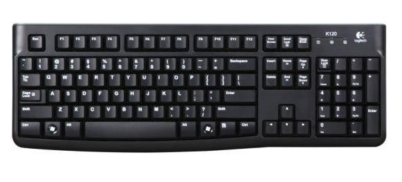 Logitech K120 Nordic tangentbord USB Svart i gruppen Datautstyr / Mus & Tastatur / Tastatur / Trådløs hos TP E-commerce Nordic AB (A15628)