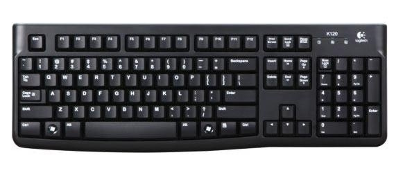 Logitech K120 Nordic Keyboard USB Black i gruppen Datautstyr / Mus & Tastatur / Tastatur / Trådløs hos TP E-commerce Nordic AB (A15628)