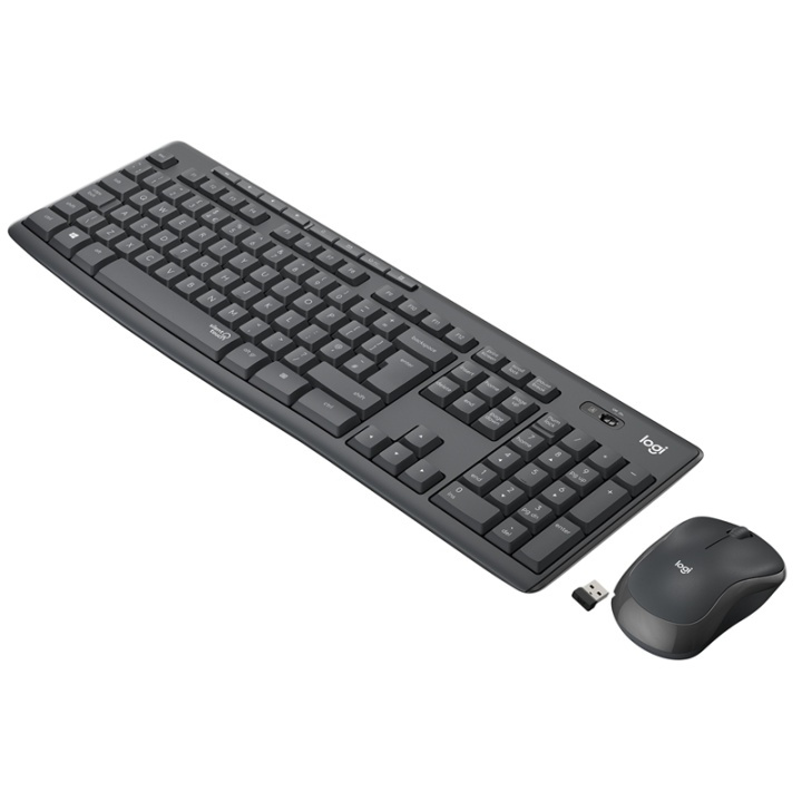 Logitech MK295 Silent Wireless Combo tangentbord RF Trådlös QWERTY Amerikanskt i i gruppen Datautstyr / Mus & Tastatur / Tastatur / Trådløs hos TP E-commerce Nordic AB (A15632)