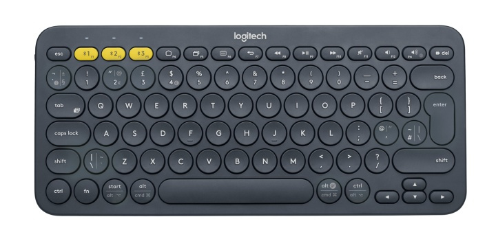 Logitech K380 tangentbord Bluetooth QWERTY Nordiska språk Grå i gruppen Datautstyr / Mus & Tastatur / Tastatur / Trådløs hos TP E-commerce Nordic AB (A15635)