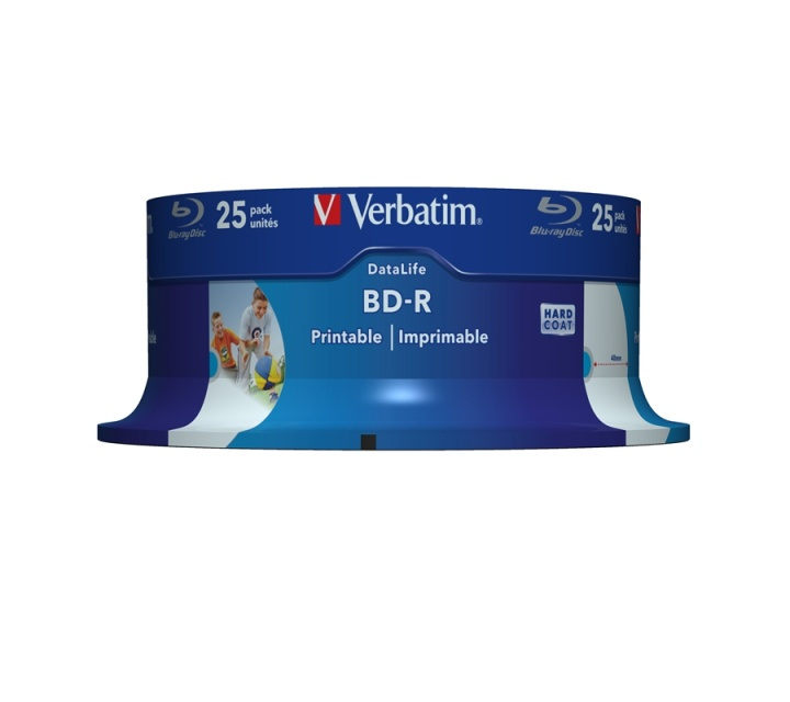 Verbatim 43811 tomma Blu-Ray-diskar BD-R 25 GB 25 styck i gruppen Elektronikk / Lagringsmedia / CD/DVD/BD-plater / Blu-Ray hos TP E-commerce Nordic AB (A15673)