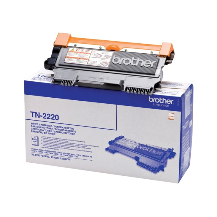 Brother TN-2220 Tonerkassett 1 styck Original Svart i gruppen Datautstyr / Skrivere og tilbehør / Blekk og toner / Toner / Brother hos TP E-commerce Nordic AB (A15687)