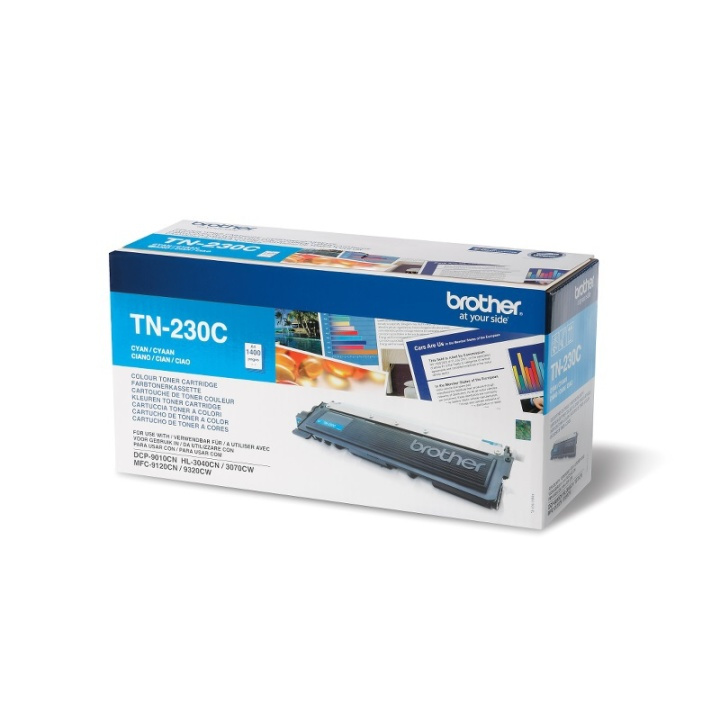 Brother TN-230C Tonerkassett 1 stk Original Cyan i gruppen Datautstyr / Skrivere og tilbehør / Blekk og toner / Toner / Brother hos TP E-commerce Nordic AB (A15689)