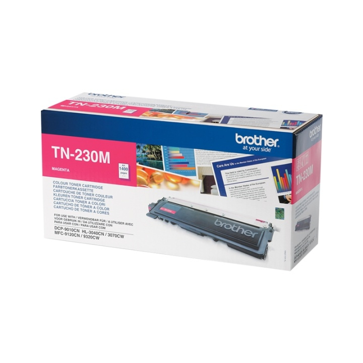 Brother TN-230M Tonerkassett 1 stk Original Magenta i gruppen Datautstyr / Skrivere og tilbehør / Blekk og toner / Toner / Brother hos TP E-commerce Nordic AB (A15690)