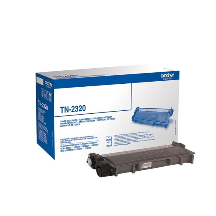 Brother TN-2320 Tonerkassett 1 stk Original svart i gruppen Datautstyr / Skrivere og tilbehør / Blekk og toner / Toner / Brother hos TP E-commerce Nordic AB (A15693)
