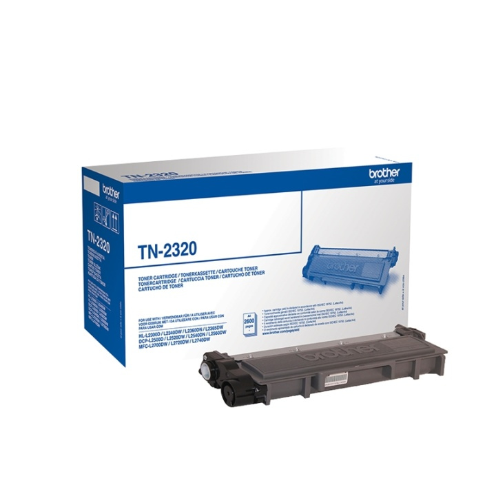 Brother TN-2320 Tonerkassett 1 styck Original Svart i gruppen Datautstyr / Skrivere og tilbehør / Blekk og toner / Toner / Brother hos TP E-commerce Nordic AB (A15693)