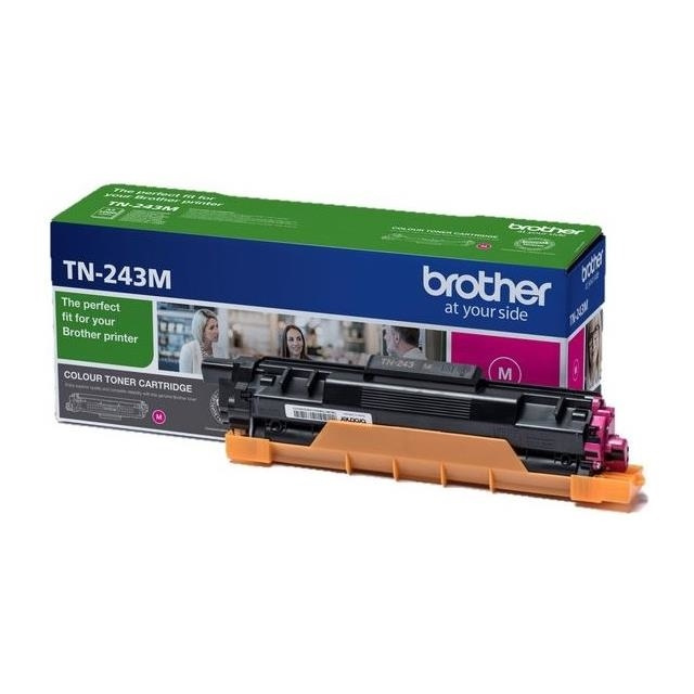Brother TN-243M Tonerkassett 1 stk Original Magenta i gruppen Datautstyr / Skrivere og tilbehør / Blekk og toner / Toner / Brother hos TP E-commerce Nordic AB (A15702)