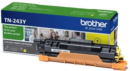 Brother TN-243Y Tonerkassett 1 stk Original gul i gruppen Datautstyr / Skrivere og tilbehør / Blekk og toner / Toner / Brother hos TP E-commerce Nordic AB (A15703)