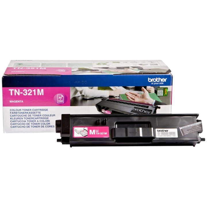 Brother TN-321M Tonerkassett 1 stk Original Magenta i gruppen Datautstyr / Skrivere og tilbehør / Blekk og toner / Toner / Brother hos TP E-commerce Nordic AB (A15718)