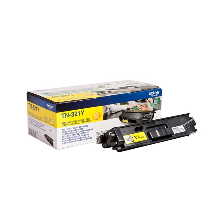Brother TN-321Y Tonerkassett 1 stk Original gul i gruppen Datautstyr / Skrivere og tilbehør / Blekk og toner / Toner / Brother hos TP E-commerce Nordic AB (A15719)