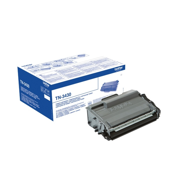 Brother TN-3430 Tonerkassett 1 styck Original Svart i gruppen Datautstyr / Skrivere og tilbehør / Blekk og toner / Toner / Brother hos TP E-commerce Nordic AB (A15726)