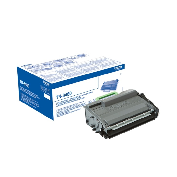 Brother TN-3480 Tonerkassett 1 styck Original Svart i gruppen Datautstyr / Skrivere og tilbehør / Blekk og toner / Toner / Brother hos TP E-commerce Nordic AB (A15727)