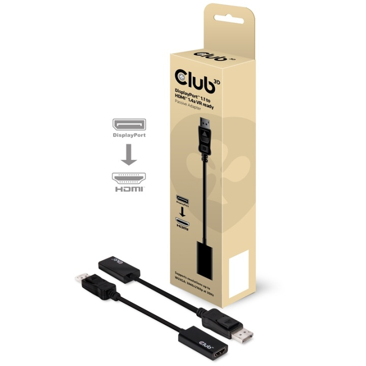 CLUB3D DisplayPort1.1 to HDMI1.4 VR Ready Passive Adapter i gruppen Datautstyr / Kabler og adaptere / DisplayPort / Adaptere hos TP E-commerce Nordic AB (A15978)