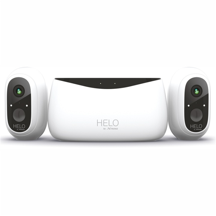 Strong HELO IP-kamerasett 1080p innendørs/utendørs trådløst i gruppen HJEM, HUS OG HAGE / Alarm, Sikkerhet og overvåking / Overvåkingskameraer / Digitalt (nettverk) / Innendørs kameraer hos TP E-commerce Nordic AB (A16250)