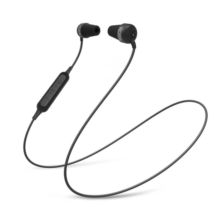 KOSS hodetelefon In-Ear The Plug BT Svart i gruppen Elektronikk / Lyd & Bilde / Hodetelefoner & Tilbehør / Hodetelefoner hos TP E-commerce Nordic AB (A16415)