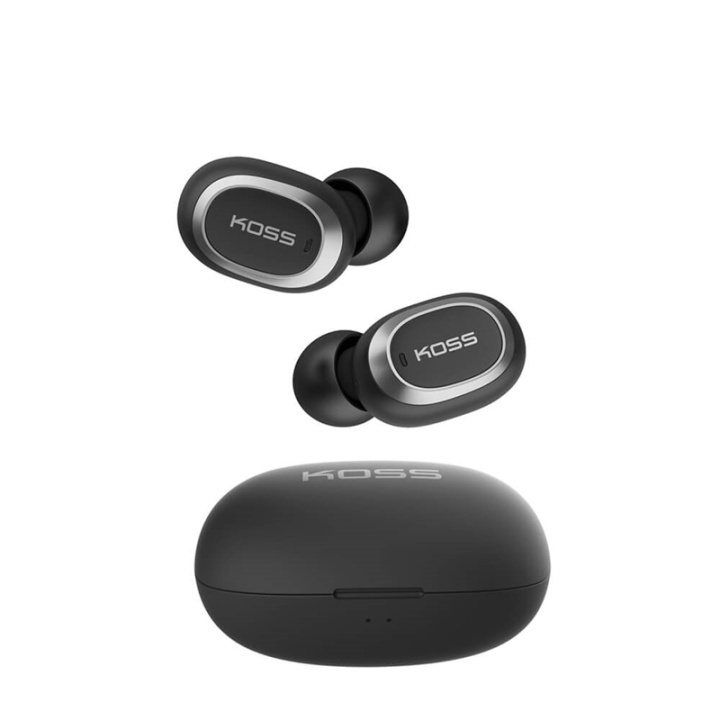 Koss Hörlur In-Ear TWS250i Trådlös True Wireless Mic Svart i gruppen Elektronikk / Lyd & Bilde / Hodetelefoner & Tilbehør / Hodetelefoner hos TP E-commerce Nordic AB (A16421)