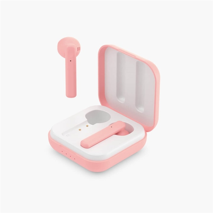LEDWOOD Hörlur Hubble TWS True Wireless In-Ear Rosa Mic i gruppen Elektronikk / Lyd & Bilde / Hodetelefoner & Tilbehør / Hodetelefoner hos TP E-commerce Nordic AB (A16422)