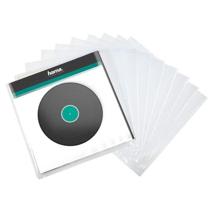 Hama LP Sleeve Ytre 10-pack i gruppen Elektronikk / Lagringsmedia / CD/DVD/BD-plater / CD/DVD-oppbevaring hos TP E-commerce Nordic AB (A16427)