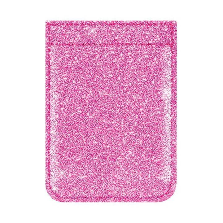 IDECOZ Kortlomme til Mobiltelefon Pink Glitter i gruppen SMARTTELEFON & NETTBRETT / Annet tilbehør / Annet hos TP E-commerce Nordic AB (A16486)