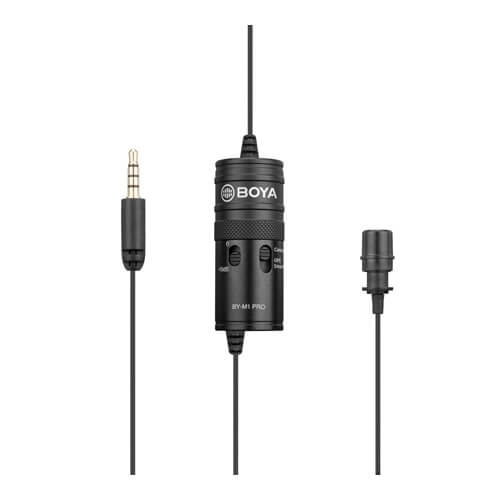 BOYA Mikrofon Lavalier BY-M1 Pro 3.5mm 6m. i gruppen Elektronikk / Lyd & Bilde / Håndholdte mikrofoner hos TP E-commerce Nordic AB (A16533)