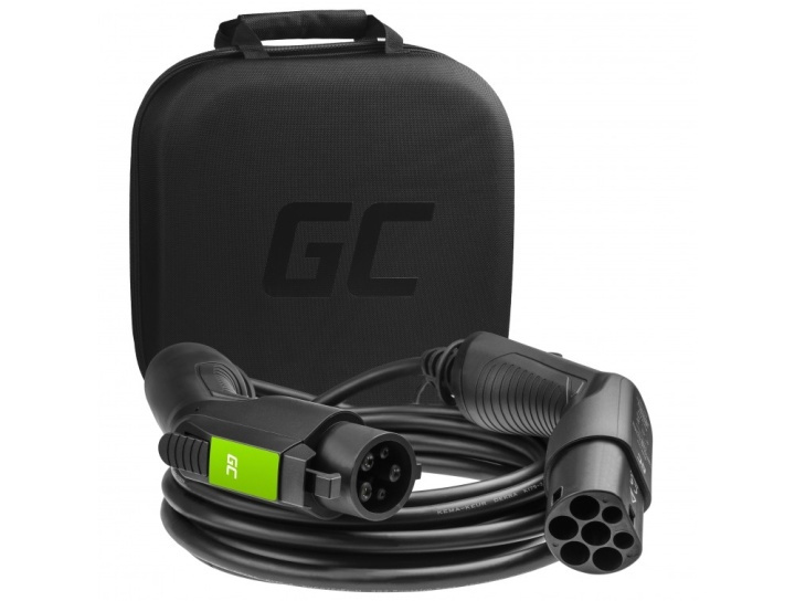 greencell Laddkabel Elbil EV18 Typ1 5m 3.6kW 16A 1-FAS Svart IP55 i gruppen Bil / Elbil hos TP E-commerce Nordic AB (A16548)
