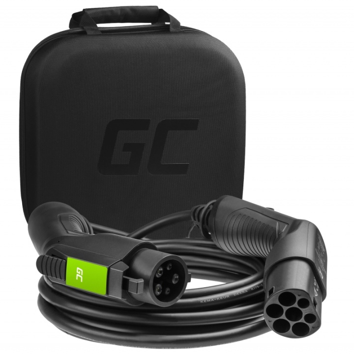 greencell Laddkabel Elbil EV19 Typ1 7m 3.6kW 16A 1-FAS Svart IP55 i gruppen Bil / Elbil hos TP E-commerce Nordic AB (A16549)