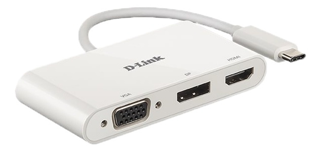 3-i-1 USB-C til HDMI/VGA/DisplayPort-adapter i gruppen Datautstyr / Datamaskin Tilbehør / USB-Hubs hos TP E-commerce Nordic AB (A16577)