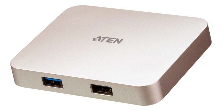 ATEN USB-C 4K Ultra Mini-dokk - PD60W i gruppen Datautstyr / Datamaskin Tilbehør / USB-Hubs hos TP E-commerce Nordic AB (A16580)