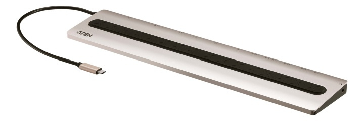 ATEN USB-C-dokk med flere porter og strømgjennomgang (13 enheter) i gruppen Datautstyr / Bærbare datamaskiner og tilbehør / Dokkingstasjoner hos TP E-commerce Nordic AB (A16581)