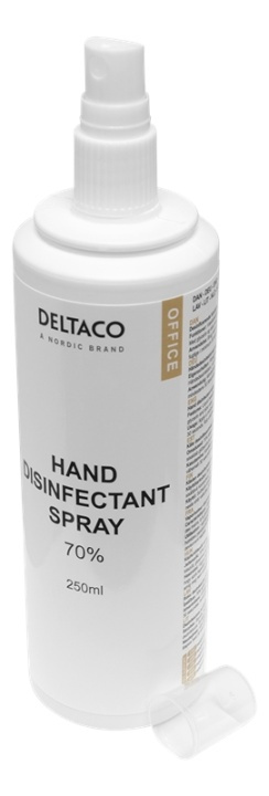 DELTACO Hand disinfectant liquid, 250 ml i gruppen HELSE OG SKJØNNHET / Helsepleie / Hånddesinfeksjon hos TP E-commerce Nordic AB (A16647)