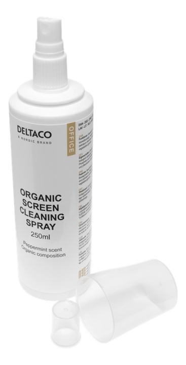 DELTACO Office Økologisk LCD-rengjøringsspray 250 ml i gruppen Datautstyr / Datamaskin Tilbehør / Rengjøring hos TP E-commerce Nordic AB (A16649)