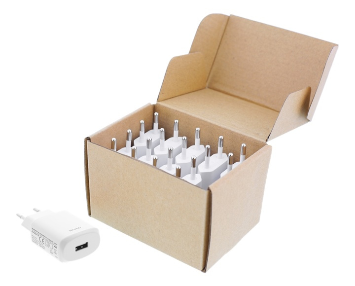 DELTACO USB wall charger, 2,4 A, 10 pcs, bulk i gruppen SMARTTELEFON & NETTBRETT / Ladere og Kabler / Vegglader / Vegglader USB hos TP E-commerce Nordic AB (A16669)