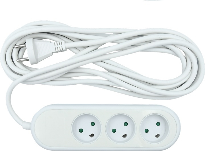 Nordic Quality Power 3-way socket w/dummyhole (D), 5m i gruppen HJEM, HUS OG HAGE / El og belysning / Grenuttak hos TP E-commerce Nordic AB (A16726)