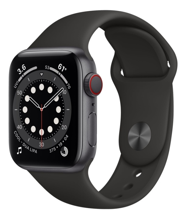 Apple Watch Series 6 GPS + LTE 40 mm Space Grey AL i gruppen SMARTTELEFON & NETTBRETT / Trening, hjem og fritid / Apple Watch og tilbehør / Apple Watch hos TP E-commerce Nordic AB (A16758)