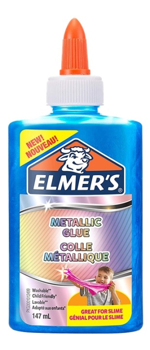 ELMER\'S 147ML METALLIC FLYTENDE LIM BLÅ i gruppen HJEM, HUS OG HAGE / Kontorsmaterialer / Teip / Lim hos TP E-commerce Nordic AB (A16788)
