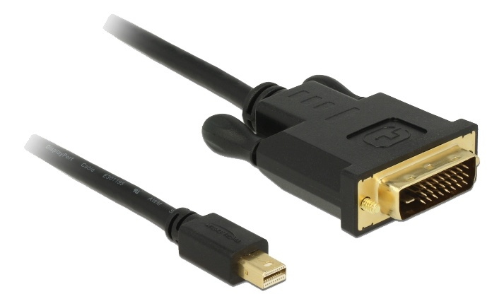 DeLOCK Kabel mini DisplayPort 1.1 hann > DVI 24+1 hann, 3 m i gruppen Datautstyr / Kabler og adaptere / DVI / Kabler hos TP E-commerce Nordic AB (A16823)
