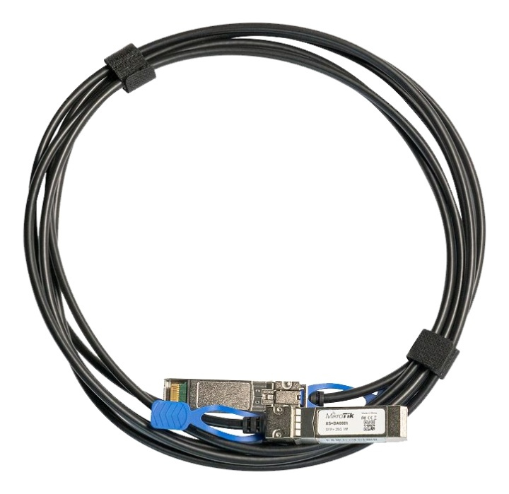 Mikrotik XS+DA0003 SFP/SFP+/SFP28-kabel for direkte tilkobling, 3 m i gruppen Datautstyr / Kabler og adaptere / Nettverk / Fiberkabler hos TP E-commerce Nordic AB (A16828)