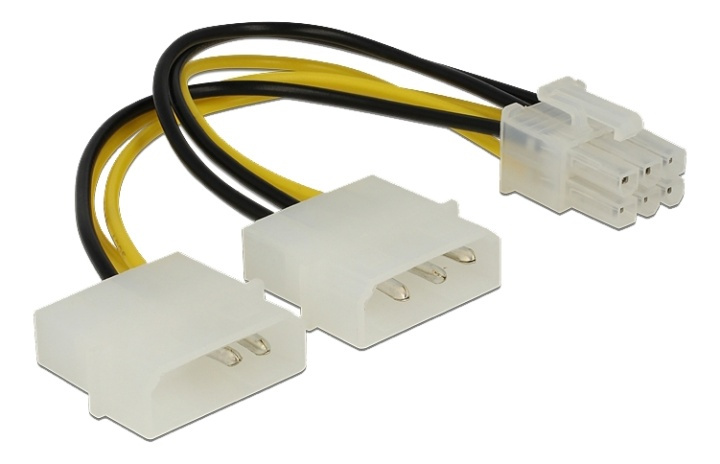 Delock Power cable for PCI Express Card 15cm i gruppen Datautstyr / Kabler og adaptere / Intern / Strømkabler og adaptere hos TP E-commerce Nordic AB (A16834)