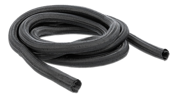 Delock Braided Sleeving self-closing 5 m x 19 mm black i gruppen Elektronikk / Kabler og adaptere / Kabelhåndtering hos TP E-commerce Nordic AB (A16840)