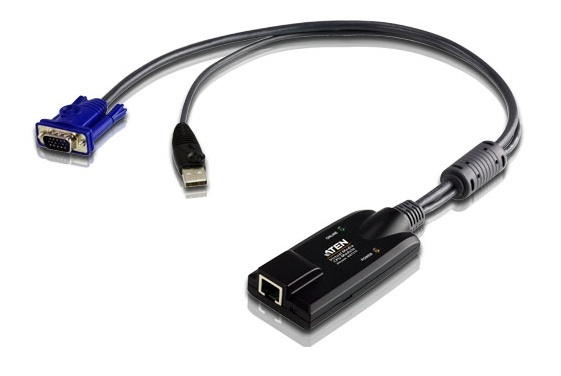 ATEN USB - VGA til Cat5e/6 KVM-adapterkabel (CPU-modul) Virtual Media i gruppen Datautstyr / Kabler og adaptere / VGA / Adaptere hos TP E-commerce Nordic AB (A16843)