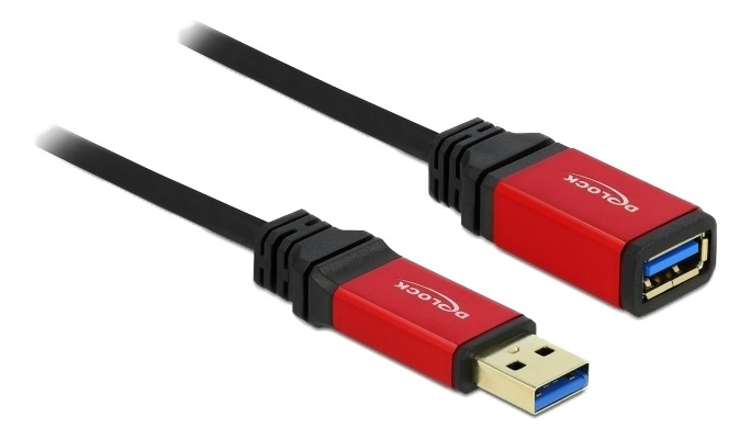 DeLOCK Forlengelseskabel USB 3.0 Type-A hann > USB 3.0 Type-A hunn, 2 m i gruppen Datautstyr / Kabler og adaptere / USB / USB-A / Kabler hos TP E-commerce Nordic AB (A16849)