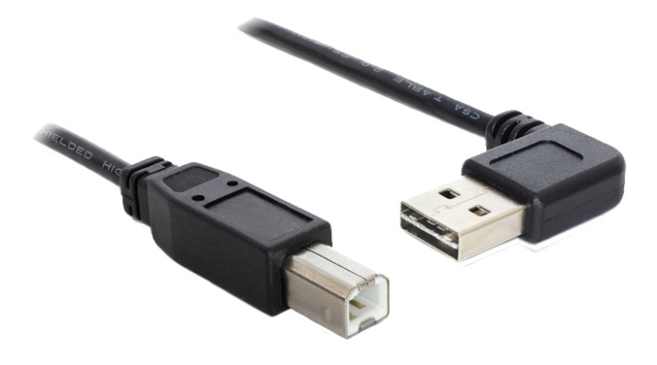 Delock Kabel EASY-USB 2.0 Typ-A hane vinklad Vä/Hö.,> USB 2.0 Typ-B i gruppen Datautstyr / Kabler og adaptere / USB / USB-A / Kabler hos TP E-commerce Nordic AB (A16850)