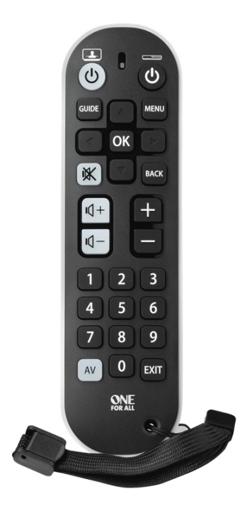 One For All URC 6820 Universal Remote Control Zapper+ i gruppen Elektronikk / Lyd & Bilde / TV og tilbehør / Fjernkontroller hos TP E-commerce Nordic AB (A16853)