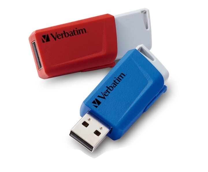Verbatim Store N Click USB 3.0 2x 32GB Red & Blue i gruppen Elektronikk / Lagringsmedia / USB-Pinner / USB 3.2 hos TP E-commerce Nordic AB (A16882)